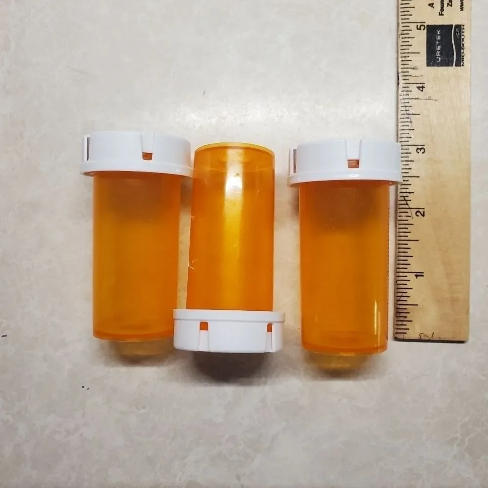 Empty Pill Bottles For Storage or Crafts Lot of 12 Assorted Size